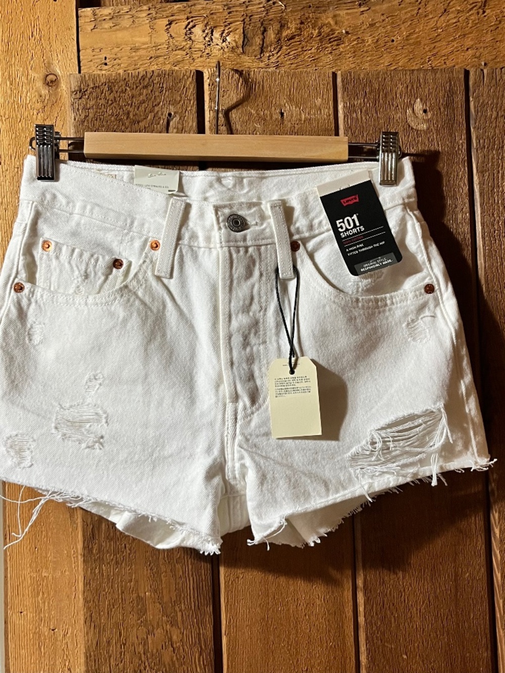 501 High Rise Denim Shorts | Levi's - Picture 3 of 3